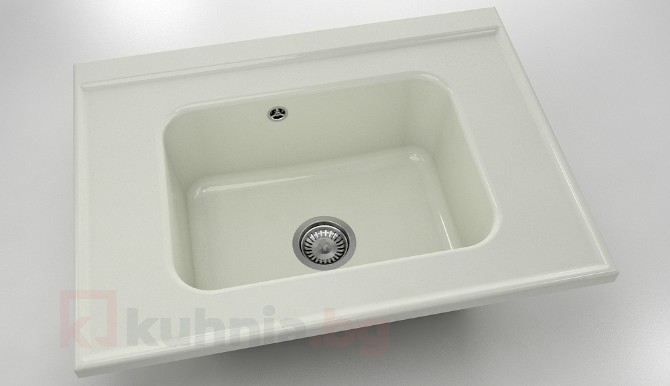 Свободностояща  мивка 219- полимермрамор-80х60см.