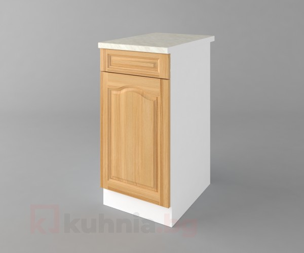 Долен кухненски шкаф с чекмедже и една врата Астра - Натурална