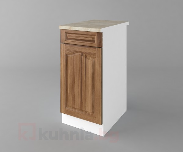 Долен кухненски шкаф с чекмедже и една врата Астра - Канела
