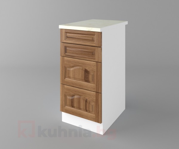 Долен кухненски шкаф с четири чекмеджета Астра - Канела