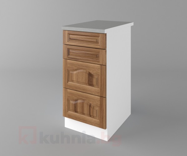 Долен кухненски шкаф с четири чекмеджета Астра - Канела