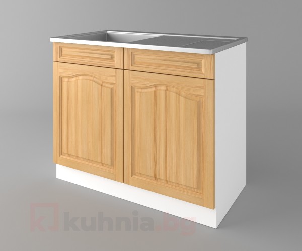 Долен кухненски шкаф с мивка - с едно работещо чекмедже  