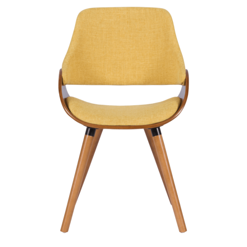 Трапезен стол Carmen 9973 - орех / жълт