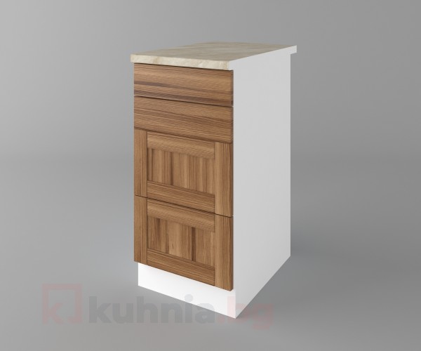 Долен кухненски шкаф с четири чекмеджета Калатея - Канела