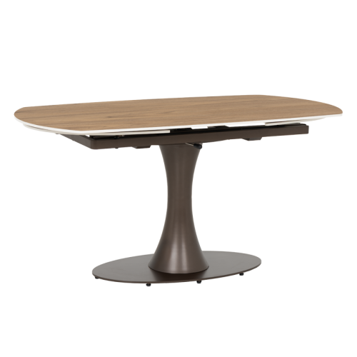 Разтегателна трапезна маса CARLOS - тъмен орех