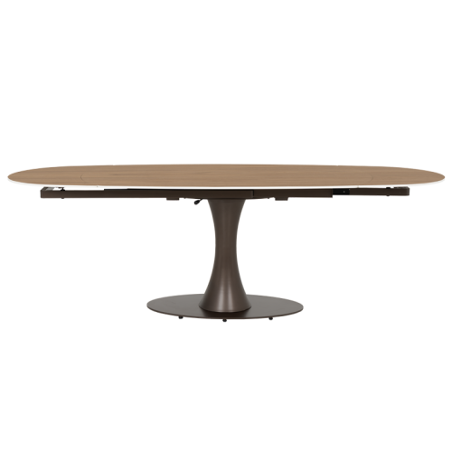 Разтегателна трапезна маса CARLOS - тъмен орех