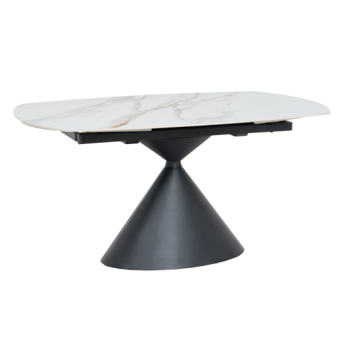 Разтегателна трапезна маса UPATA - бяла