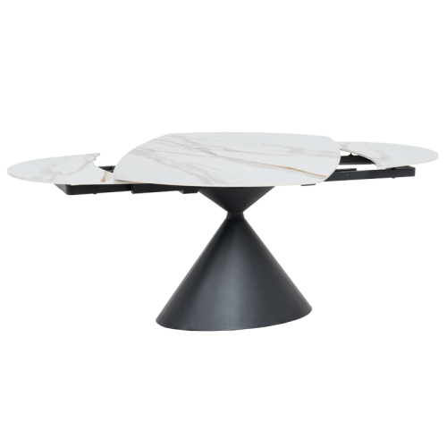 Разтегателна трапезна маса UPATA - бяла