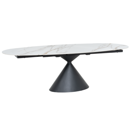 Разтегателна трапезна маса UPATA - бяла