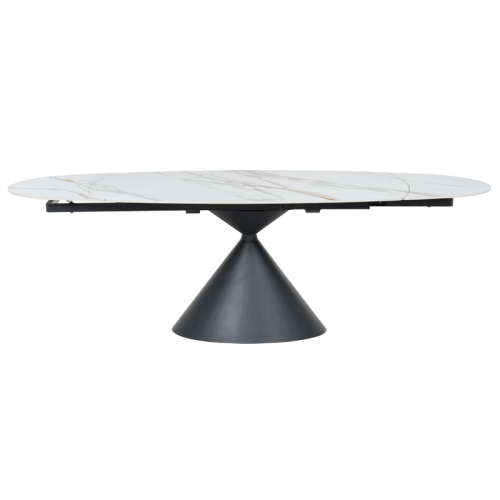 Разтегателна трапезна маса UPATA - бяла