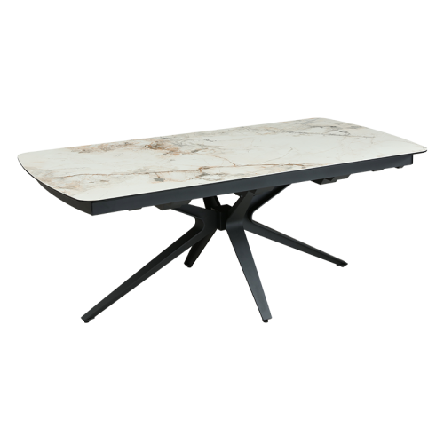 Разтегателна трапезна маса OLAWA - бяла