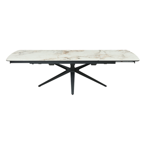 Разтегателна трапезна маса OLAWA - бяла