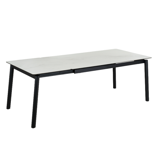 Разтегателна трапезна маса WARTA - бяла