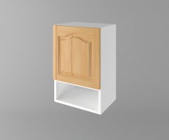 Горен кухненски шкаф с една врата и ниша Астра - Натурална 1