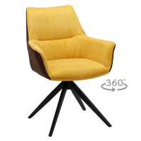 Трапезен стол DOVER - жълт BF 5 1