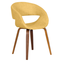 Трапезен стол Carmen 9975 - орех - жълт 1