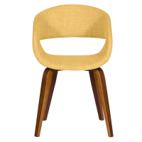 Трапезен стол Carmen 9975 - орех - жълт 2
