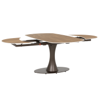 Разтегателна трапезна маса CARLOS - тъмен орех 2