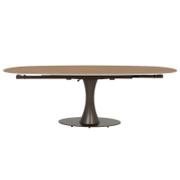 Разтегателна трапезна маса CARLOS - тъмен орех 5