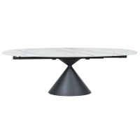 Разтегателна трапезна маса UPATA - бяла 5