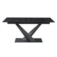 Разтегателна трапезна маса TINACO - черна 1
