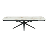 Разтегателна трапезна маса OLAWA - бяла 2