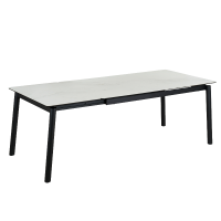 Разтегателна трапезна маса WARTA - бяла 2