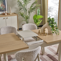 Разтегателна трапезна маса BAMIO - тъмен клен OW 2