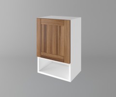 Горен кухненски шкаф с една врата и ниша Калатея - Канела 1