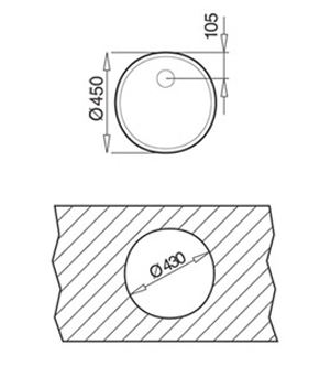 мивка за вграждане - ERC- схема на вграждане