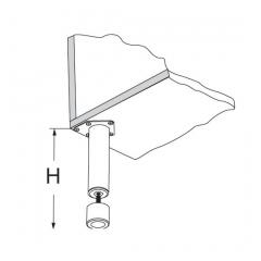 Регулируем крак - H 100 mm -хром - 06 13K.15.144,06-схема